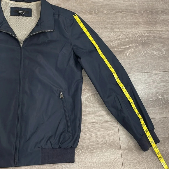 NWOT Van Heusen Lined Water Resistant Windbreaker Jacket Navy M - Picture 5 of 16